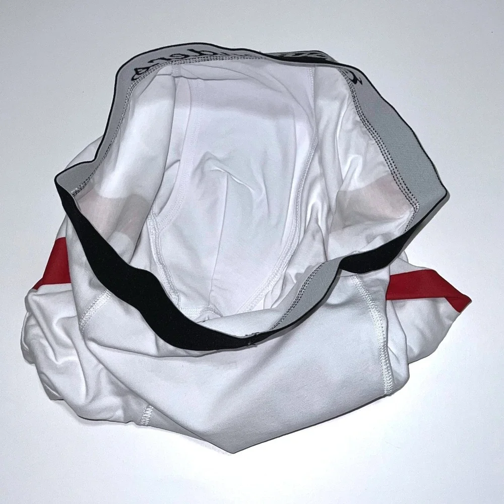 Contenders Mens Boxer Briefs Small White Red Side Stripe Clay Featherweight NEW - Picture 7 of 10